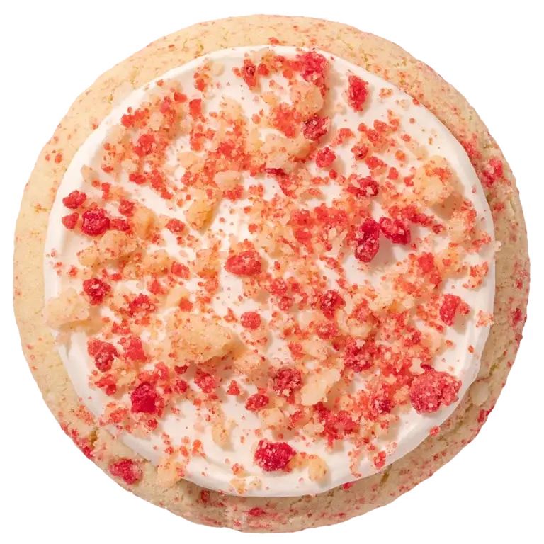 Strawberry Ice Cream Bar Cookie, Crumbl Cookies flavor